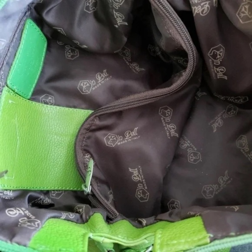 Cristina Green Pebbled Leather Bag - Picture 5 of 6